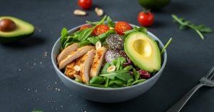 Avocado Chicken Salad Protein Bowl Recipe